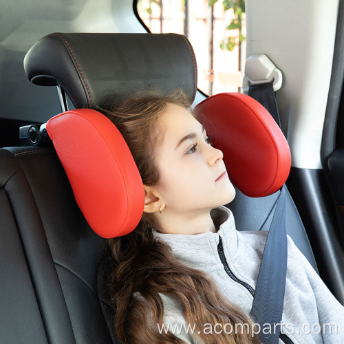 Leather Cushion Neck Head U-Shaped Car Sleeping Pillow